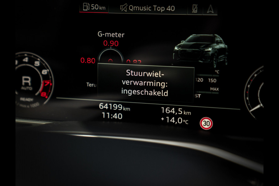 Audi RS Q8 Quattro | Akrapovic | B&O | Stoelventilatie | Pano-dak | Massage | Head-up | Adapt. cruise | Fabrieksgarantie 2027