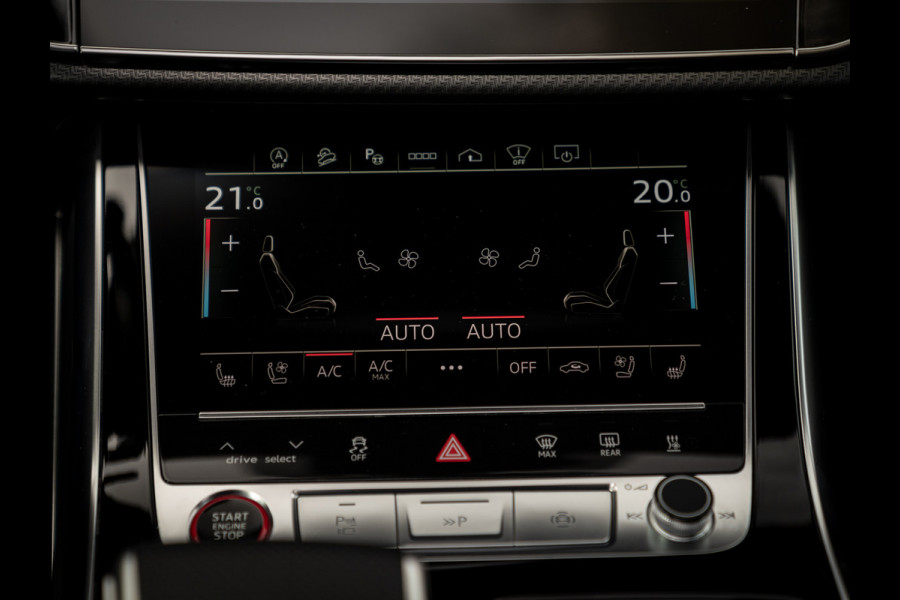 Audi RS Q8 Quattro | Akrapovic | B&O | Stoelventilatie | Pano-dak | Massage | Head-up | Adapt. cruise | Fabrieksgarantie 2027