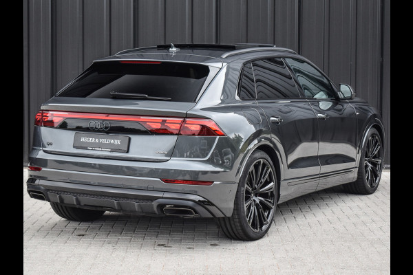 Audi Q8 60 TFSI e QUATTRO PRO LINE S COMPETITION | PANORAMADAK | EXCLUSIVE INTERIEUR | BANG&OLUFSEN | HEAD-UP | TREKHAAK | SOFT-CLOSE |
