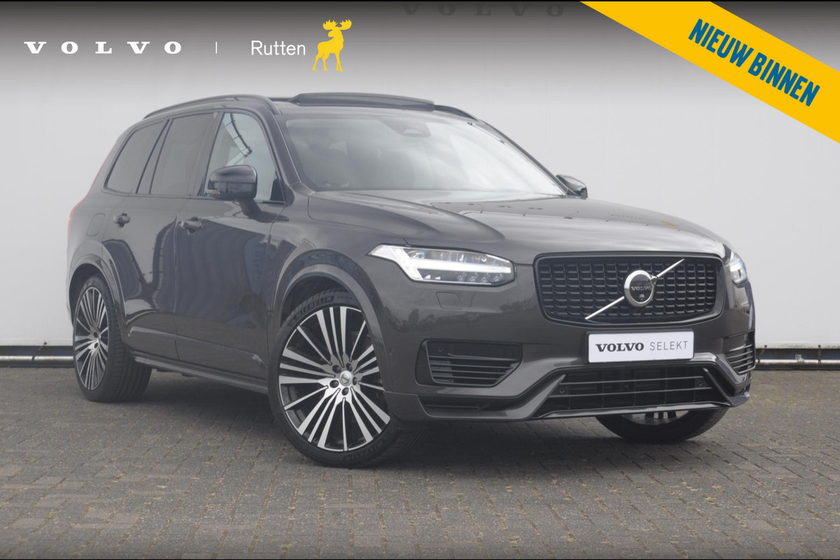 Volvo XC90 T8 455PK Automaat Plug-in hybrid AWD Ultra Dark Luchtvering / Bowers & Wilkins audio / Trekhaak / Massage / Stoelverwarming en ventilatie / Elektrisch bedienbare voorstoelen met geheugen / Trekhaak / Panoramadak / Head-up Display / Volvo XC90 T8 455PK Automaat Plug-in hybrid AWD Ultra Dark Luchtvering / Bowers & Wilkins audio / Trekhaak / Massage / Stoelverwarming en ventilatie / Elektrisch bedienbare voorstoelen met geheugen / Trekhaak / Panoramadak / Head-up Display /