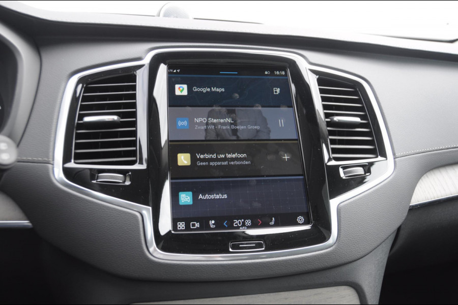 Volvo XC90 T8 455PK Automaat Plug-in hybrid AWD Ultra Dark Luchtvering / Bowers & Wilkins audio / Trekhaak / Massage / Stoelverwarming en ventilatie / Elektrisch bedienbare voorstoelen met geheugen / Trekhaak / Panoramadak / Head-up Display /