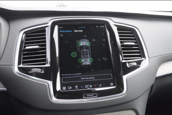 Volvo XC90 T8 455PK Automaat Plug-in hybrid AWD Ultra Dark Luchtvering / Bowers & Wilkins audio / Trekhaak / Massage / Stoelverwarming en ventilatie / Elektrisch bedienbare voorstoelen met geheugen / Trekhaak / Panoramadak / Head-up Display /