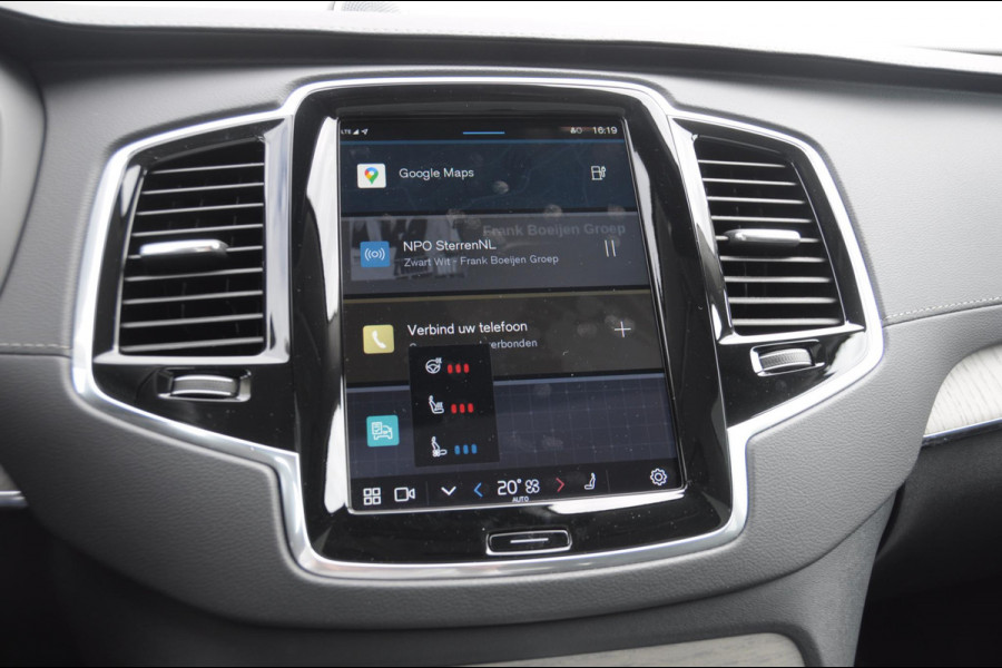Volvo XC90 T8 455PK Automaat Plug-in hybrid AWD Ultra Dark Luchtvering / Bowers & Wilkins audio / Trekhaak / Massage / Stoelverwarming en ventilatie / Elektrisch bedienbare voorstoelen met geheugen / Trekhaak / Panoramadak / Head-up Display /