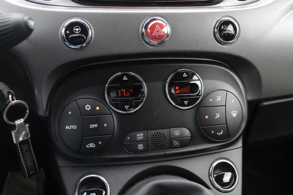 Fiat 500 1.2 Lounge / Apple CarPlay / Half leder / Parkeerhulp achter / 15'' / Beats / DAB / Bluetooth / Cruise Control / Getint glas