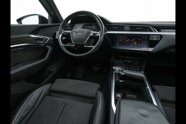 Audi e-tron 50 Quattro S-Line Launch-Edition-Black 71 kWh (INCL-BTW) *PANO | LEATHER-MICROFIBRE | DIGI-COCKPIT | FULL-LED | MEMORY-PACK | ADAPTIVE-CRUISE | HEATED-SPORTSEATS | NAVI-FULLMAP | KEYLESS | SHIFT-PADDLES | 20"ALU*