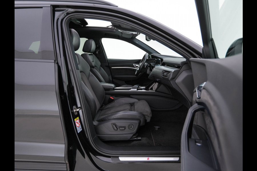 Audi e-tron 50 Quattro S-Line Launch-Edition-Black 71 kWh (INCL-BTW) *PANO | LEATHER-MICROFIBRE | DIGI-COCKPIT | FULL-LED | MEMORY-PACK | ADAPTIVE-CRUISE | HEATED-SPORTSEATS | NAVI-FULLMAP | KEYLESS | SHIFT-PADDLES | 20"ALU*