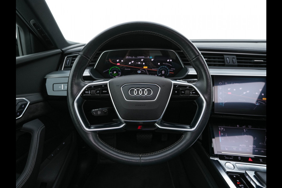 Audi e-tron 50 Quattro S-Line Launch-Edition-Black 71 kWh (INCL-BTW) *PANO | LEATHER-MICROFIBRE | DIGI-COCKPIT | FULL-LED | MEMORY-PACK | ADAPTIVE-CRUISE | HEATED-SPORTSEATS | NAVI-FULLMAP | KEYLESS | SHIFT-PADDLES | 20"ALU*