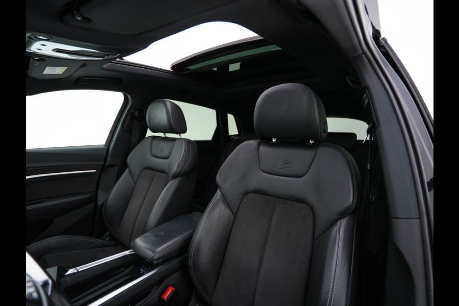 Audi e-tron 50 Quattro S-Line Launch-Edition-Black 71 kWh (INCL-BTW) *PANO | LEATHER-MICROFIBRE | DIGI-COCKPIT | FULL-LED | MEMORY-PACK | ADAPTIVE-CRUISE | HEATED-SPORTSEATS | NAVI-FULLMAP | KEYLESS | SHIFT-PADDLES | 20"ALU*
