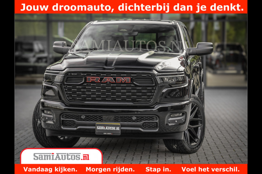 Dodge Ram TradesMan 6 Persoons Uitvoering | 420Pk 636Nm | Pick-Up | Comfortabele Dubbele Cabine met Royale 6 Zitplaatsen | BPM vrij | Nu Leverbaar uit Voorraad | Voorraad Nr 2217- 2911