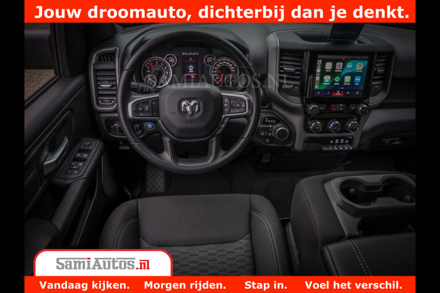 Dodge Ram TradesMan 6 Persoons Uitvoering | 420Pk 636Nm | Pick-Up | Comfortabele Dubbele Cabine met Royale 6 Zitplaatsen | BPM vrij | Nu Leverbaar uit Voorraad | Voorraad Nr 2217- 2911