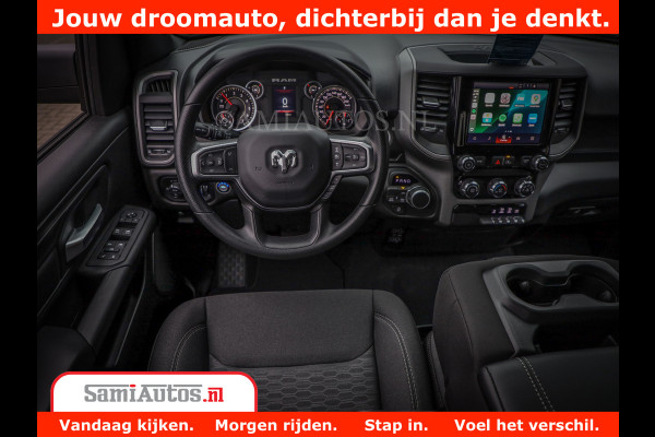 Dodge Ram TradesMan 6 Persoons Uitvoering | 420Pk 636Nm | Pick-Up | Comfortabele Dubbele Cabine met Royale 6 Zitplaatsen | BPM vrij | Nu Leverbaar uit Voorraad | Voorraad Nr 2217- 2911