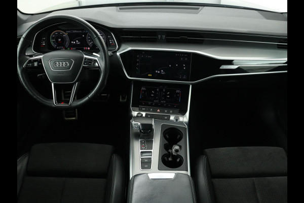 Audi A6 55 TFSIe S Line | 367pk | Trekhaak | Stoel & stuurverwarming | Adaptive cruise | Camera | Matrix LED | Carplay | Sportstoelen | Half leder | Navigatie