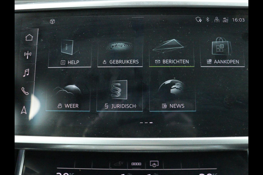 Audi A6 55 TFSIe S Line | 367pk | Trekhaak | Stoel & stuurverwarming | Adaptive cruise | Camera | Matrix LED | Carplay | Sportstoelen | Half leder | Navigatie