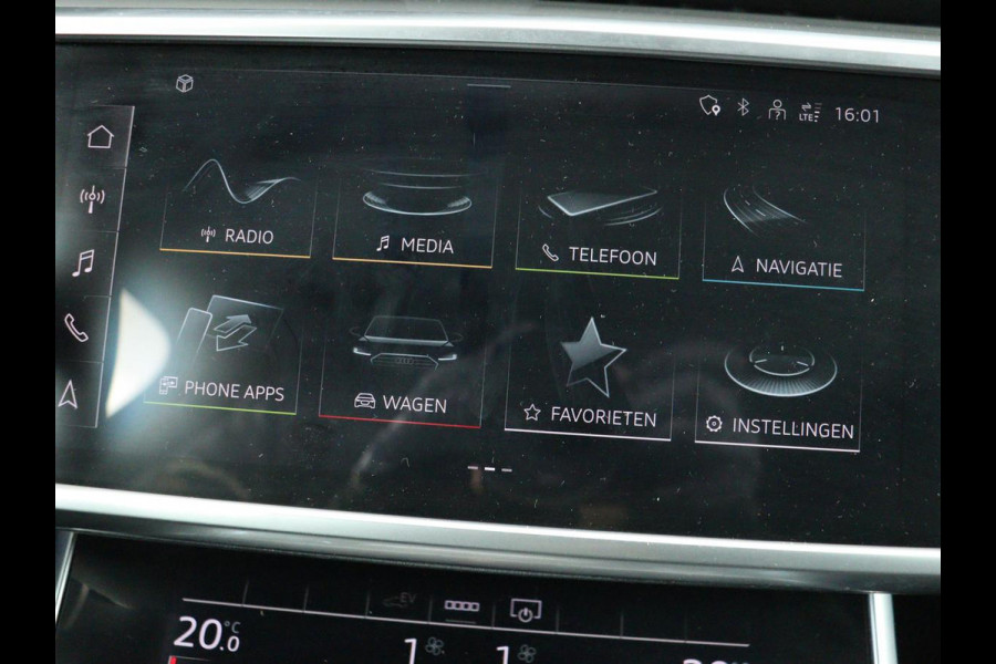 Audi A6 55 TFSIe S Line | 367pk | Trekhaak | Stoel & stuurverwarming | Adaptive cruise | Camera | Matrix LED | Carplay | Sportstoelen | Half leder | Navigatie