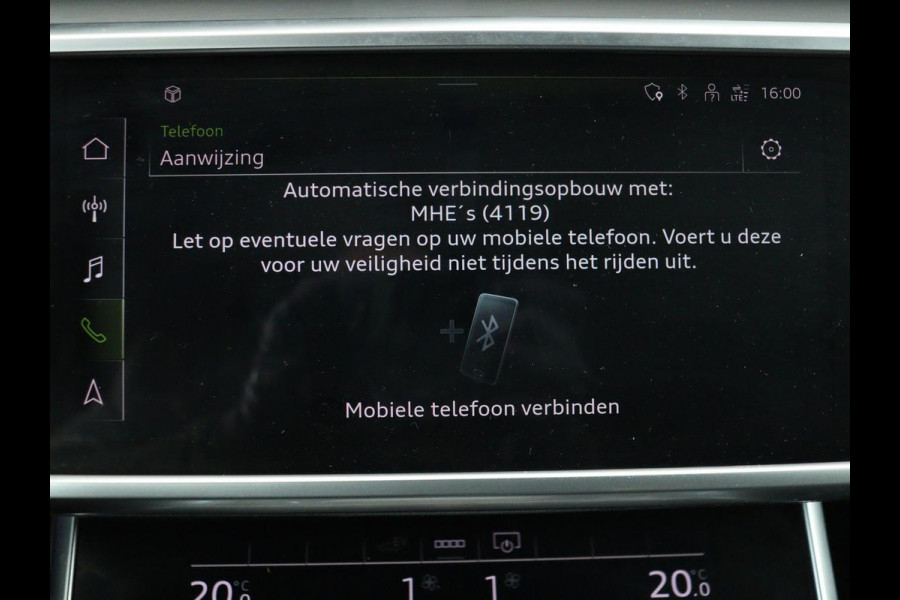 Audi A6 55 TFSIe S Line | 367pk | Trekhaak | Stoel & stuurverwarming | Adaptive cruise | Camera | Matrix LED | Carplay | Sportstoelen | Half leder | Navigatie