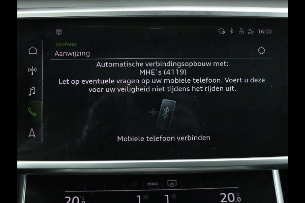 Audi A6 55 TFSIe S Line | 367pk | Trekhaak | Stoel & stuurverwarming | Adaptive cruise | Camera | Matrix LED | Carplay | Sportstoelen | Half leder | Navigatie