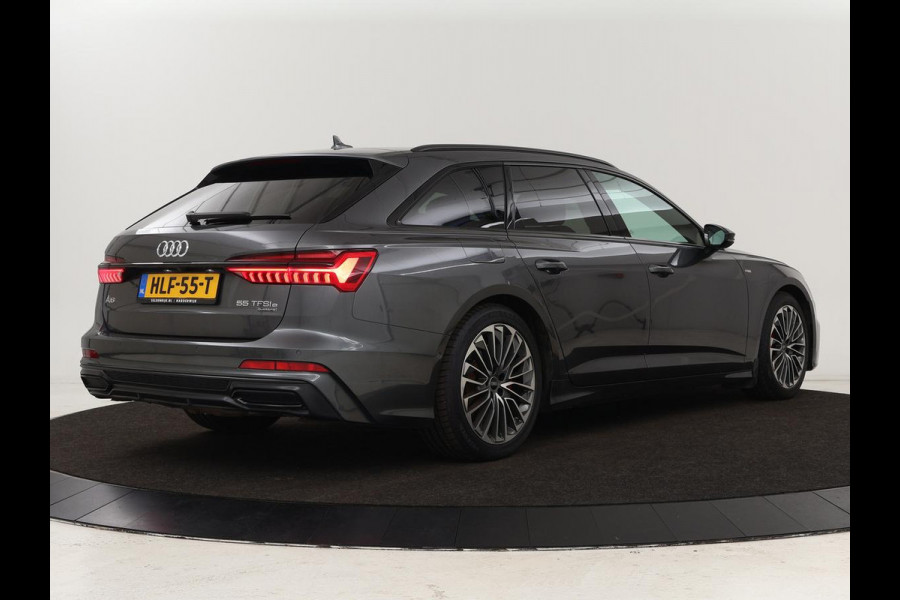 Audi A6 55 TFSIe S Line | 367pk | Trekhaak | Stoel & stuurverwarming | Adaptive cruise | Camera | Matrix LED | Carplay | Sportstoelen | Half leder | Navigatie