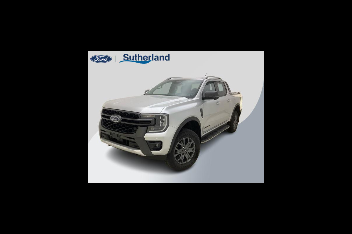 Ford Ranger 3.0 V6 Wildtrak Double Cab EcoBlue | SCI |241pk!! | 2-zits|  BPM vrij | Rollertop | Trekhaak | Technology Pack | Uniek in Nederland | Verlengde fabrieksgarantie tot 03-2028