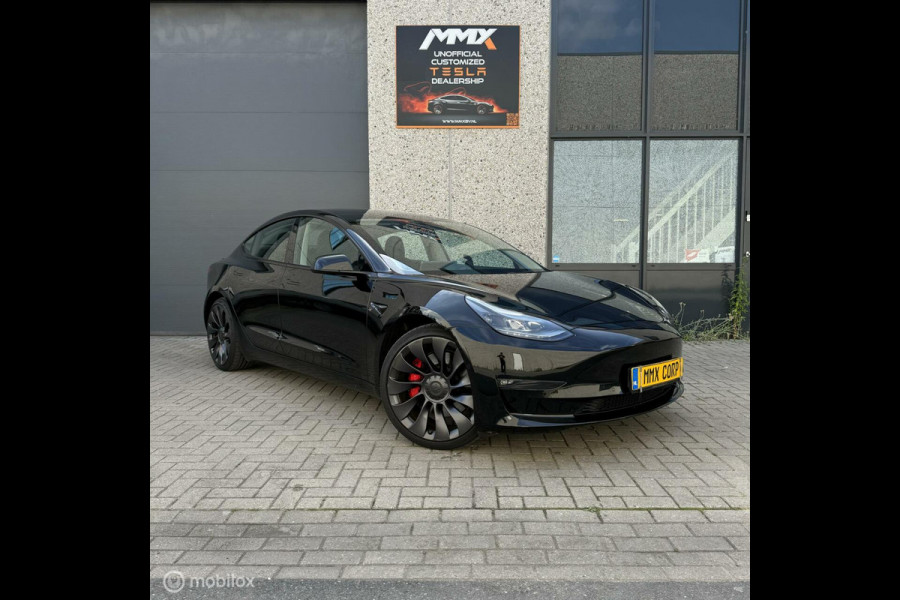 Tesla Model 3 Performance ZWART MiC X-TREME ACHTERLICHT+EAP