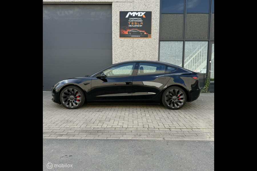 Tesla Model 3 Performance ZWART MiC X-TREME ACHTERLICHT+EAP