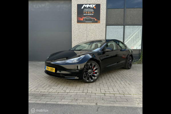 Tesla Model 3 Performance ZWART MiC X-TREME ACHTERLICHT+EAP