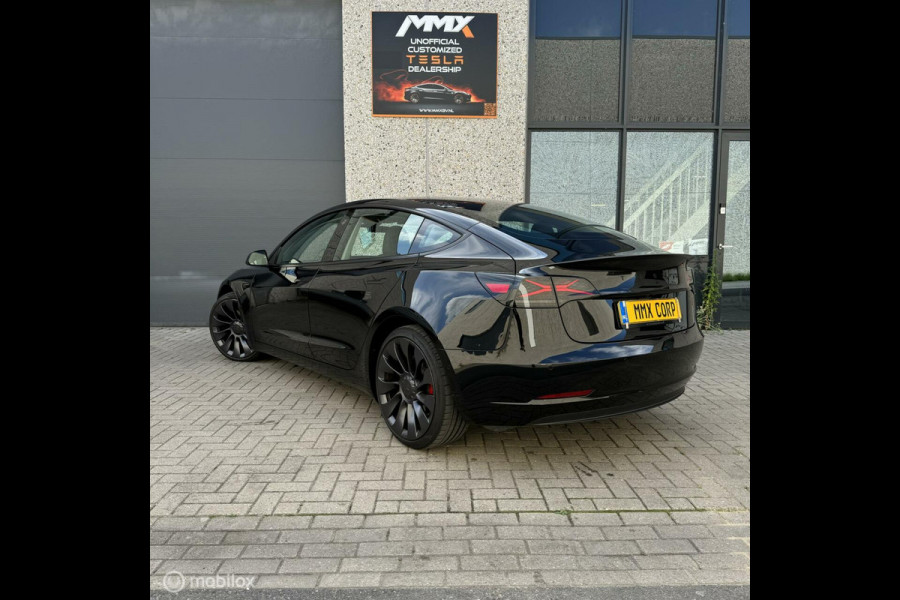 Tesla Model 3 Performance ZWART MiC X-TREME ACHTERLICHT+EAP