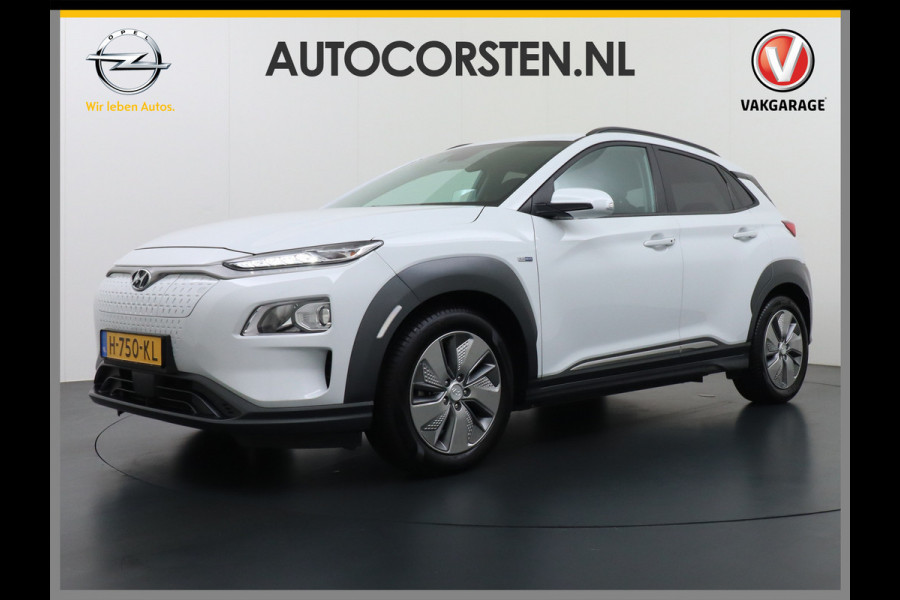 Hyundai Kona EV 64kWh AUT.204pk Grootste ACCU Adaptieve Cruise Control Camera Navi Apple Carplay Android Auto Head-Up Display Ecc DAB Keyless Led Blindspot Monitoring LaneAssist Subwoofer Voorruit verwarmbaar Bluetooth Privacy Glas Lmv 17" Fashion
