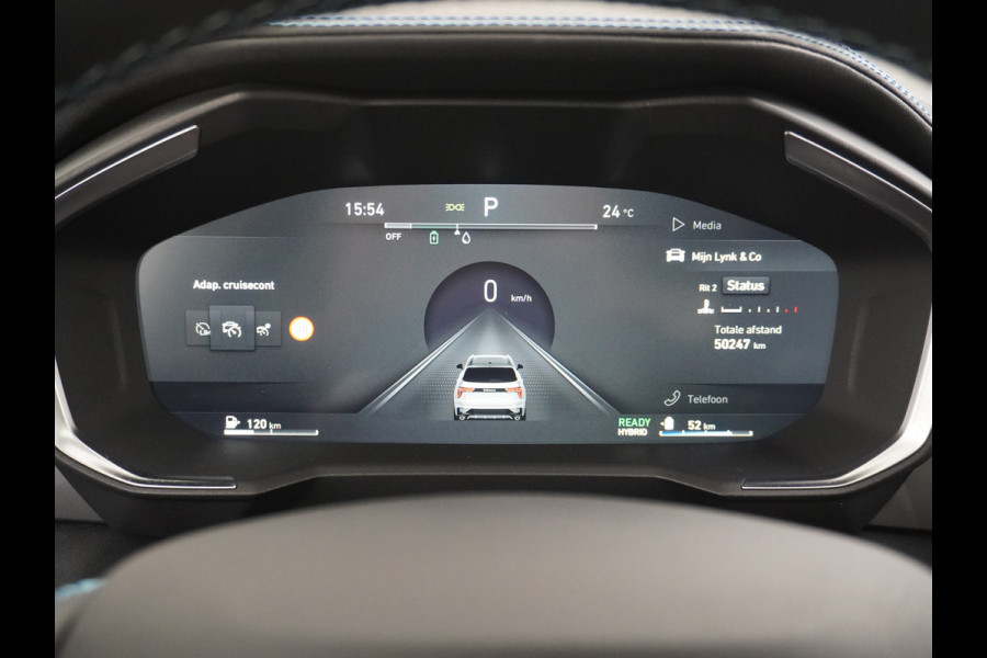 Lynk & Co 01 1.5 PHEV AUT-7 261pk Pano-Schuif-K-dak 20" 360°Camera Apple Carplay Android Auto Adaptive-Cr NaviPdc-a+v Ecc Keyless Led M-BuxPl Elek.Memory.Stoel File assistent Dodehoek detector Elektrisch bedienbare achterklep Rijstrooksensor Wifi Verkeersbord detectie 425Nm koppel 3,6kw laadvermogen A-label Euro 6 Hybride Benzine / Elektrisch rijden tot ca 69km  1800kg trekvermogen