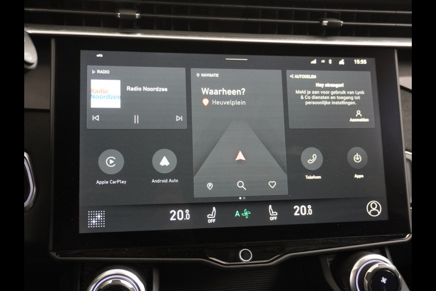 Lynk & Co 01 1.5 PHEV AUT-7 261pk Pano-Schuif-K-dak 20" 360°Camera Apple Carplay Android Auto Adaptive-Cr NaviPdc-a+v Ecc Keyless Led M-BuxPl Elek.Memory.Stoel File assistent Dodehoek detector Elektrisch bedienbare achterklep Rijstrooksensor Wifi Verkeersbord detectie 425Nm koppel 3,6kw laadvermogen A-label Euro 6 Hybride Benzine / Elektrisch rijden tot ca 69km  1800kg trekvermogen