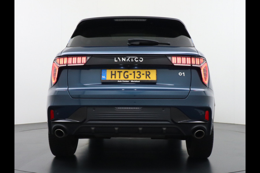Lynk & Co 01 1.5 PHEV AUT-7 261pk Pano-Schuif-K-dak 20" 360°Camera Apple Carplay Android Auto Adaptive-Cr NaviPdc-a+v Ecc Keyless Led M-BuxPl Elek.Memory.Stoel File assistent Dodehoek detector Elektrisch bedienbare achterklep Rijstrooksensor Wifi Verkeersbord detectie 425Nm koppel 3,6kw laadvermogen A-label Euro 6 Hybride Benzine / Elektrisch rijden tot ca 69km  1800kg trekvermogen