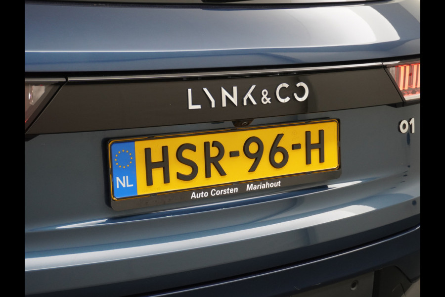 Lynk & Co 01 1.5 PHEV AUT-7 261pk Pano-Schuif-K-dak 20" 360°Camera Apple Carplay Android Auto Adaptive-Cr NaviPdc-a+v Ecc Keyless Led M-BuxPl Elek.Memory.Stoel File assistent Dodehoek detector Elektrisch bedienbare achterklep Rijstrooksensor Wifi Verkeersbord detectie 425Nm koppel 3,6kw laadvermogen A-label Euro 6 Hybride Benzine / Elektrisch rijden tot ca 69km  1800kg trekvermogen