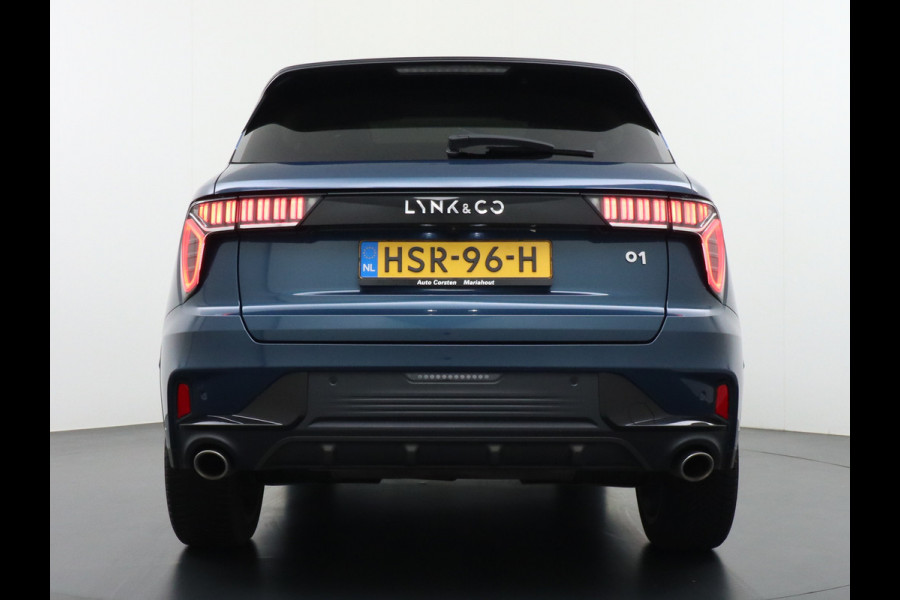 Lynk & Co 01 1.5 PHEV AUT-7 261pk Pano-Schuif-K-dak 20" 360°Camera Apple Carplay Android Auto Adaptive-Cr NaviPdc-a+v Ecc Keyless Led M-BuxPl Elek.Memory.Stoel File assistent Dodehoek detector Elektrisch bedienbare achterklep Rijstrooksensor Wifi Verkeersbord detectie 425Nm koppel 3,6kw laadvermogen A-label Euro 6 Hybride Benzine / Elektrisch rijden tot ca 69km  1800kg trekvermogen