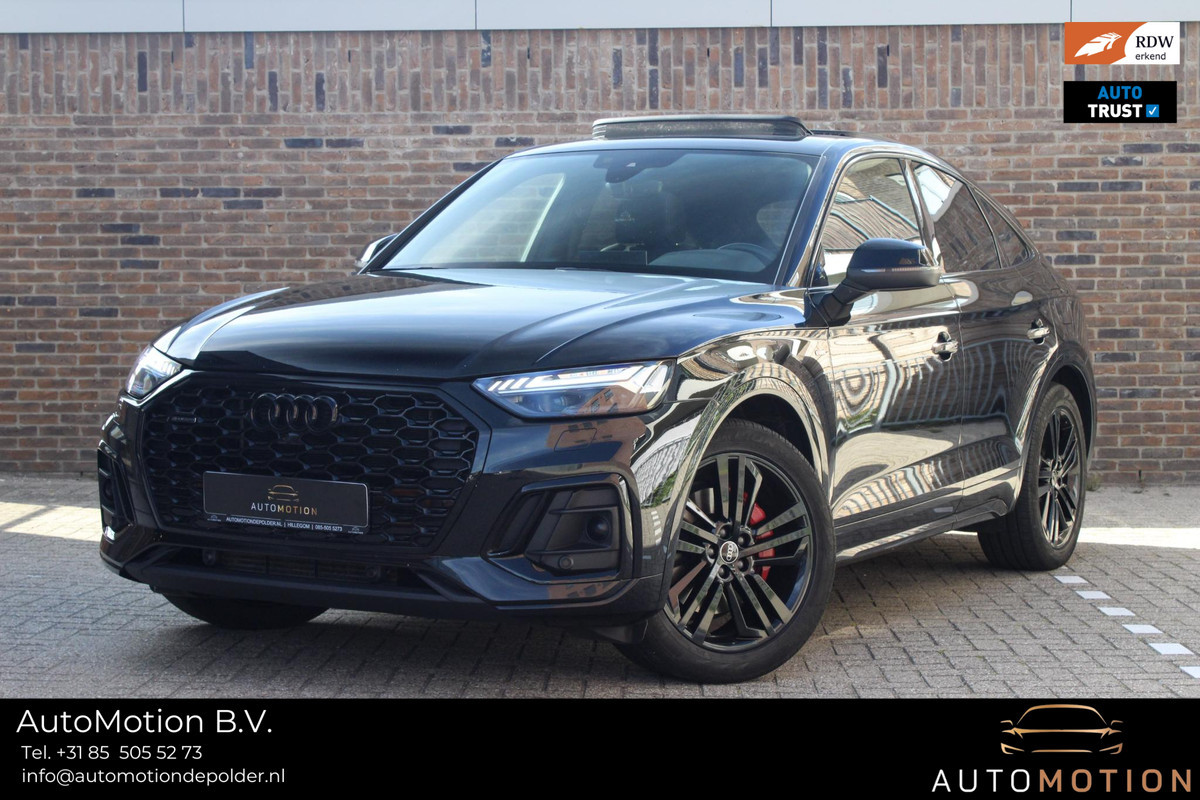 Audi Q5 Sportback 55 TFSI e S edition | Pano | CAM | B&O | ACC | Lane | Luchtvering Audi Q5 Sportback 55 TFSI e S edition | Pano | CAM | B&O | ACC | Lane | Luchtvering