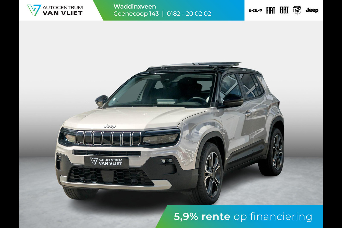 Jeep Avenger Summit 54 kWh | Schuif/Kanteldak | Winter Pack | Warmtepomp | Info&Convenience Pack | Full Operational Lease € 599,- Jeep Avenger Summit 54 kWh | Schuif/Kanteldak | Winter Pack | Warmtepomp | Info&Convenience Pack | Full Operational Lease € 599,-