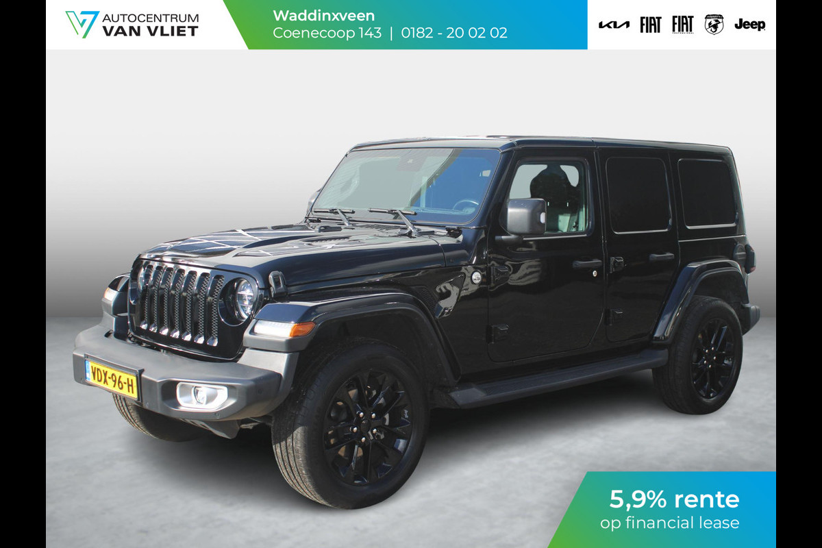 Jeep Wrangler Unlimited 2.0T Sahara | Grijs kenteken | Stoel-/Stuurverwarming | Navi | Adapt. Cruise | Clima | Camera | Leder | Keyless | 20" Velgen Jeep Wrangler Unlimited 2.0T Sahara | Grijs kenteken | Stoel-/Stuurverwarming | Navi | Adapt. Cruise | Clima | Camera | Leder | Keyless | 20" Velgen