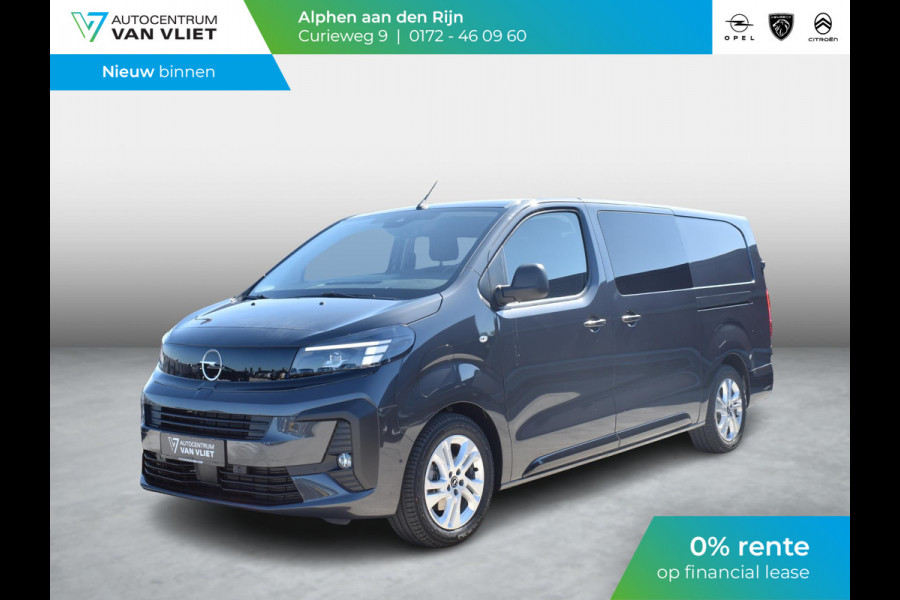 Opel Vivaro Electric 75 kWh Dubbele Cabine | 0% rente | camera | navigatie incl. Apple Carplay | betimmering | Exterieur pakket | etc.