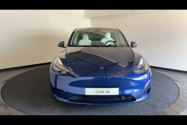 Tesla Model Y RWD 58 kWh | Prachtig blauw | Wit lederen interieur | | Soh (batterijcheck) 93,1 %