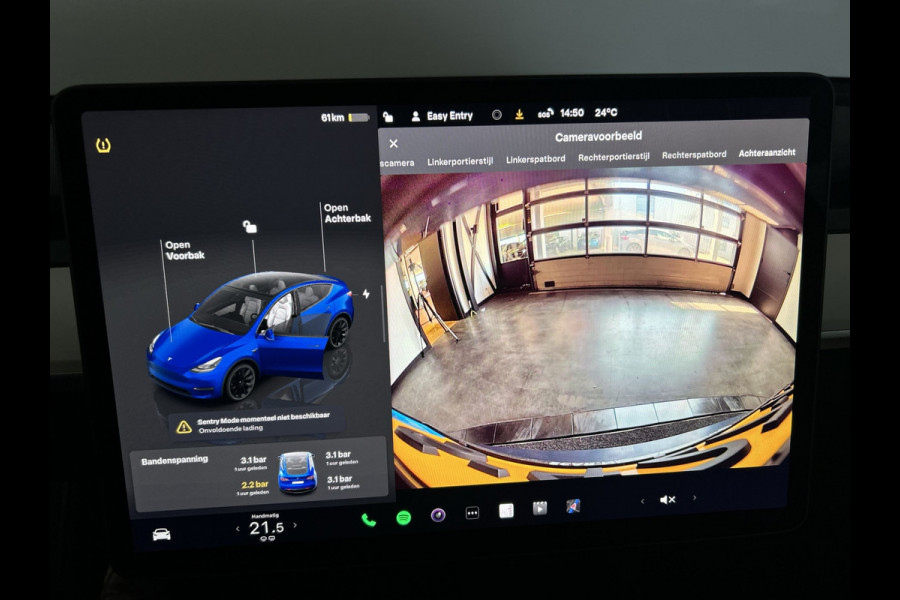 Tesla Model Y RWD 58 kWh | Prachtig blauw | Wit lederen interieur | | Soh (batterijcheck) 93,1 %