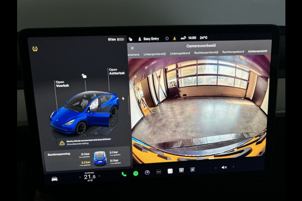 Tesla Model Y RWD 58 kWh | Prachtig blauw | Wit lederen interieur | | Soh (batterijcheck) 93,1 %