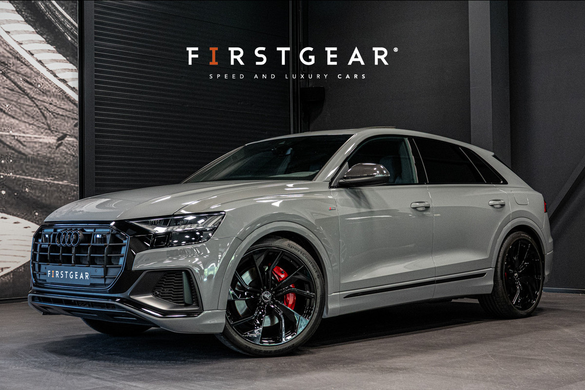 Audi Q8 55 TFSI e quattro Pro Line S *Competition Plus / Bang & Olufsen / Panorama / Soft-Close / HD Matrix-LED / Nardo-Grijs* Audi Q8 55 TFSI e quattro Pro Line S *Competition Plus / Bang & Olufsen / Panorama / Soft-Close / HD Matrix-LED / Nardo-Grijs*