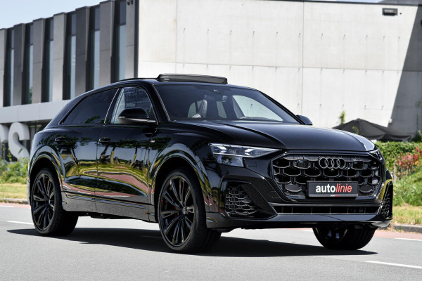 Audi Q8 60 TFSI e quattro Pro Line S Competition. RS Zetels, 4W Sturing, Softclose, Pano, Laser, B&O, 360 3D, Trekh, Keyless, 23"!