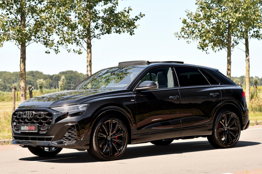 Audi Q8 60 TFSI e quattro Pro Line S Competition. RS Zetels, 4W Sturing, Softclose, Pano, Laser, B&O, 360 3D, Trekh, Keyless, 23"!