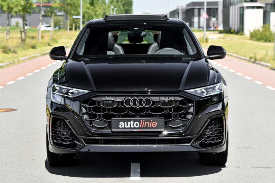 Audi Q8 60 TFSI e quattro Pro Line S Competition. RS Zetels, 4W Sturing, Softclose, Pano, Laser, B&O, 360 3D, Trekh, Keyless, 23"!