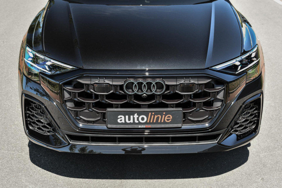 Audi Q8 60 TFSI e quattro Pro Line S Competition. RS Zetels, 4W Sturing, Softclose, Pano, Laser, B&O, 360 3D, Trekh, Keyless, 23"!