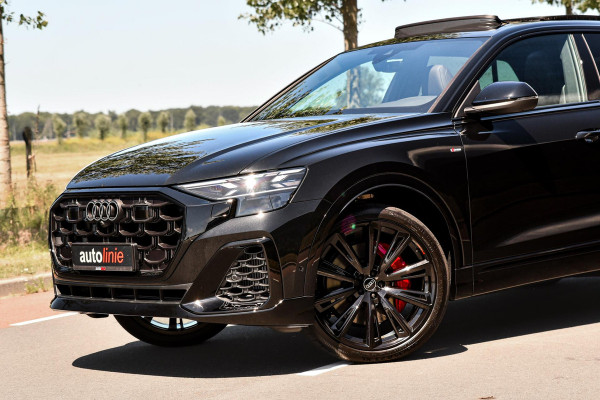 Audi Q8 60 TFSI e quattro Pro Line S Competition. RS Zetels, 4W Sturing, Softclose, Pano, Laser, B&O, 360 3D, Trekh, Keyless, 23"!