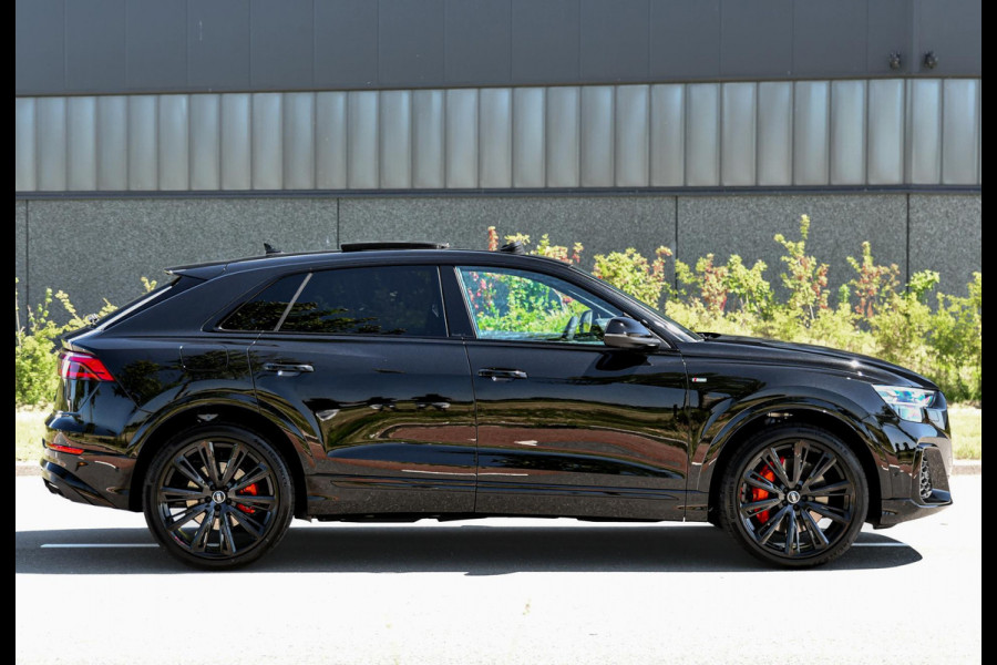 Audi Q8 60 TFSI e quattro Pro Line S Competition. RS Zetels, 4W Sturing, Softclose, Pano, Laser, B&O, 360 3D, Trekh, Keyless, 23"!