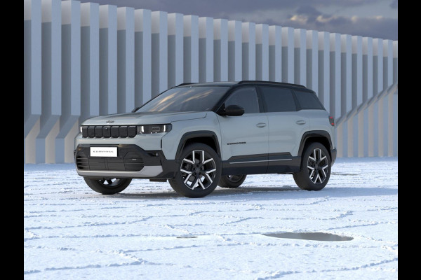 Jeep Compass First Edition 74 kWh | Adapt. Cruise | Camera | Carplay | 20" | Elektr. A-Klep | Navi | Winter Pack | Schuif/Kanteldak | Premium Pack | Conv. Pack | Warmtepomp