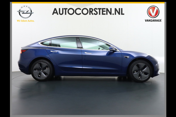 Tesla Model 3 RWD SR+ 60kWh 325PK Trekhaak FSD 3-Computer 18" AutoPilot Leder PanoDak Adaptive-Cruise Lmv Camera's Elektr.-Stuur+Stoelen+Spieg Navi LED Comfortstoelen ACC DAB Voorverwarmen interieur via App Keyless via Telefoonsleutel One-Pedal-Drive Origineel Nederlandse auto tot 11kw laden thuis! 1.584kg licht! Accu Garantie tot 16-03-2028/160.000km