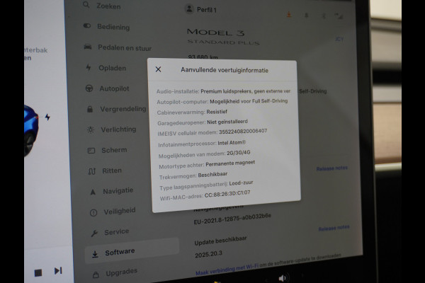 Tesla Model 3 RWD SR+ 60kWh 325PK Trekhaak FSD 3-Computer 18" AutoPilot Leder PanoDak Adaptive-Cruise Lmv Camera's Elektr.-Stuur+Stoelen+Spieg Navi LED Comfortstoelen ACC DAB Voorverwarmen interieur via App Keyless via Telefoonsleutel One-Pedal-Drive Origineel Nederlandse auto tot 11kw laden thuis! 1.584kg licht! Accu Garantie tot 16-03-2028/160.000km