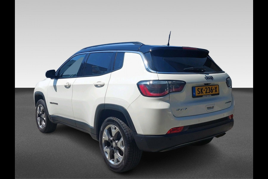Jeep Compass 1.4 MultiAir Limited 4x4 | 170PK | Automaat | 4WD | zwart dak | halfleder | xenon | blind-spot | stoelverwarming |  Apple Carplay/Android Auto | achteruitrijcamera